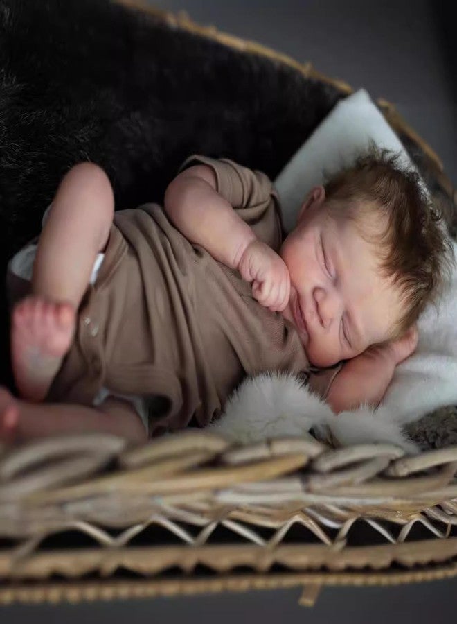 MAIHAO Realistic Reborn Baby Dolls Boy Lifelike Baby Dolls 19-Inch Reborn Doll Boy Vinyl Body Sleeping Newborn Real Life Baby Gifts/Toys for Collection & Kids Age 3+ - Image 3